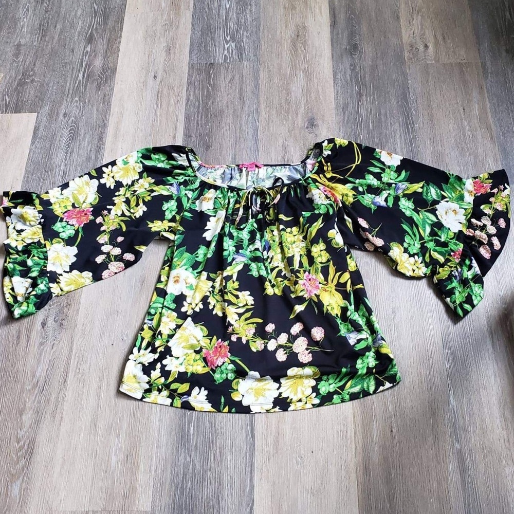 Betsey Johnson floral blouse